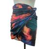 Elegant Women's Tie-Dye Pleated Skirt - Spring/Summer 2025 Collection
