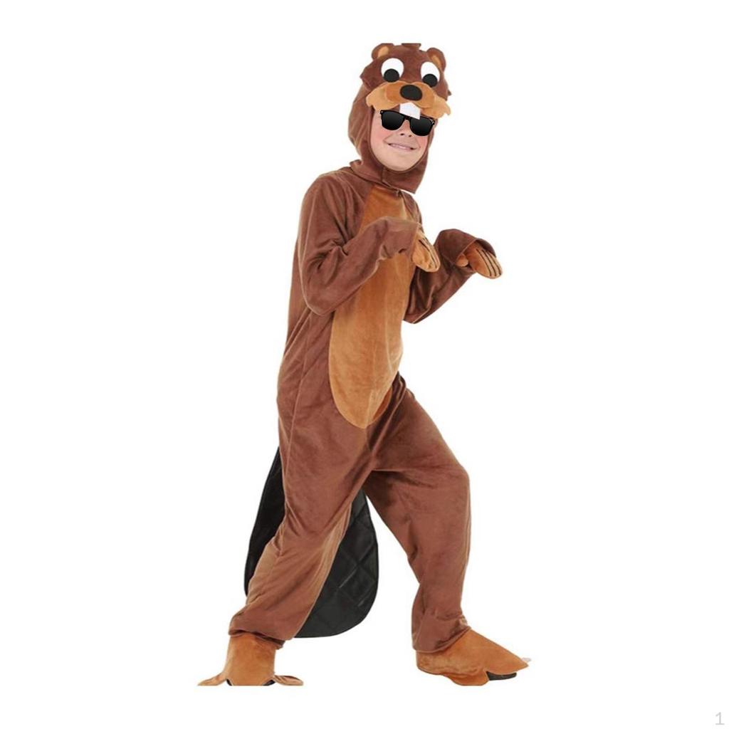 Costum Vidră de Râu pentru Copii Articole de Cosplay pentru Petrecere Performanță pe Scenă