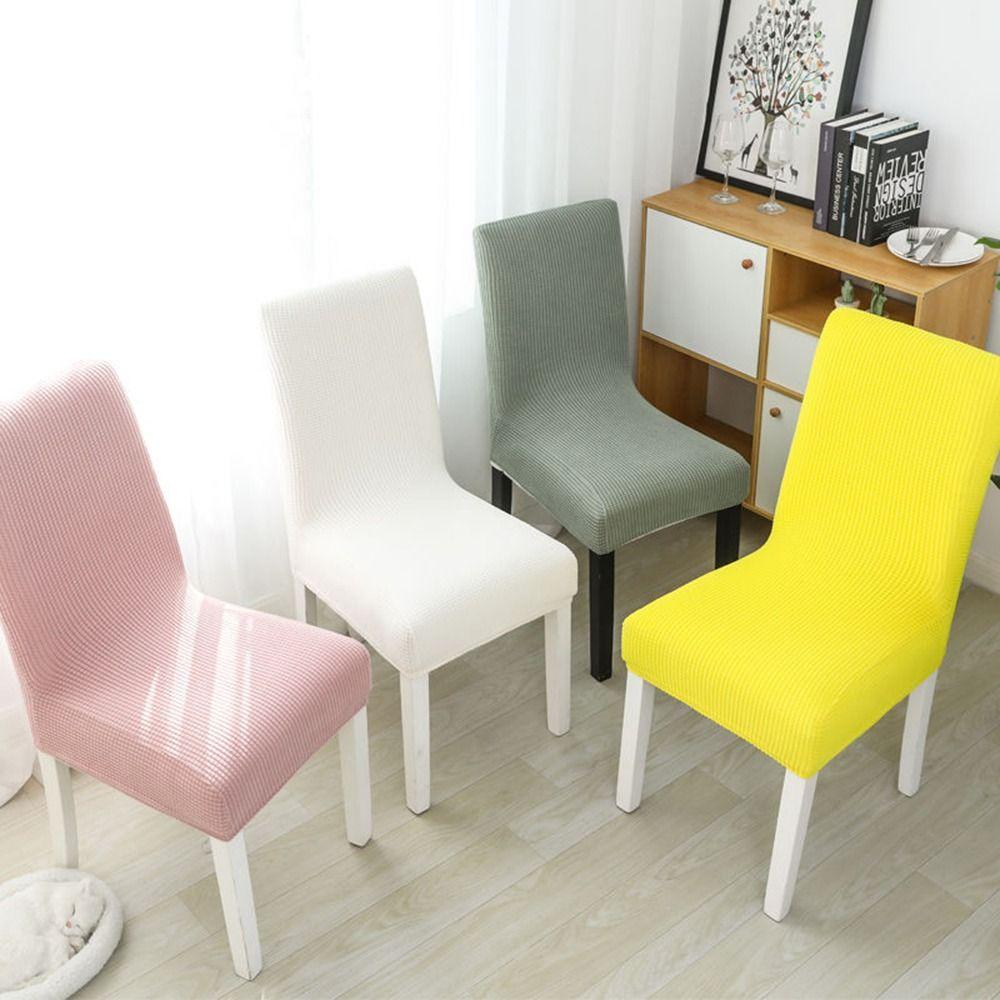 Anti-slip Chair Cover Elastic Seat Protector NEW Seat Cover  Banquet Restaurant