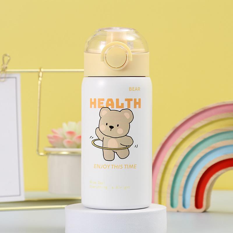 Cartoon Thermos Cup Girls High Appearance Level Stainless Steel Student Children's Water Cup for School Special Cup Men's Water Bottle