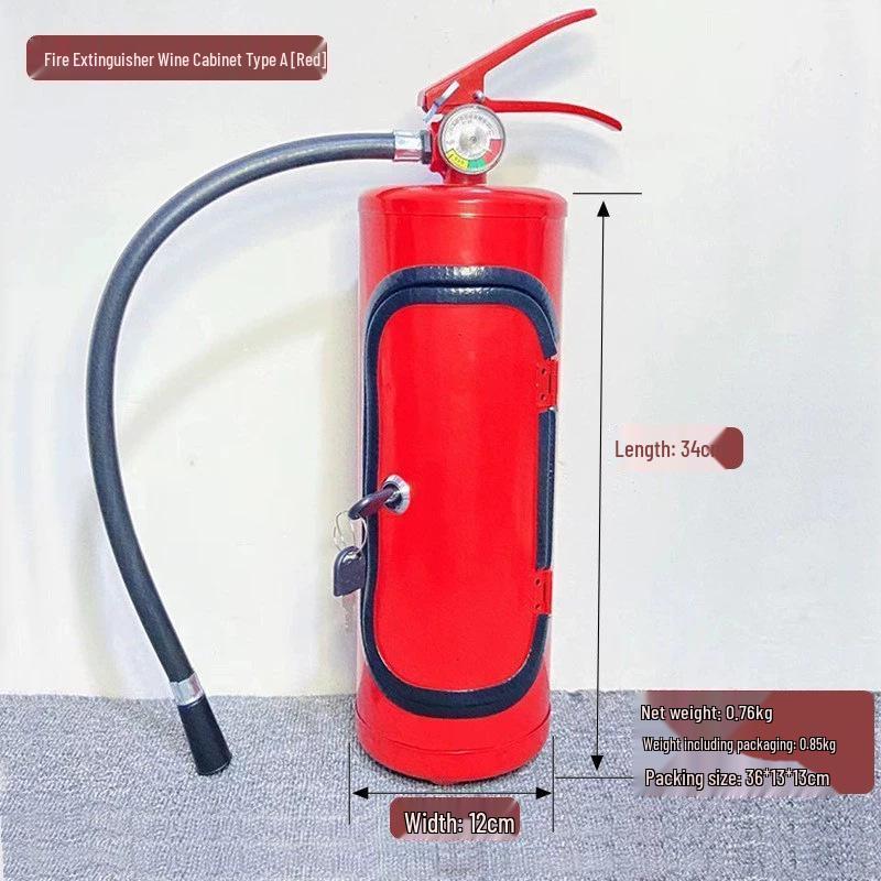 Mini hasicí přístroj Skříňka na víno a nástěnná dekorace
