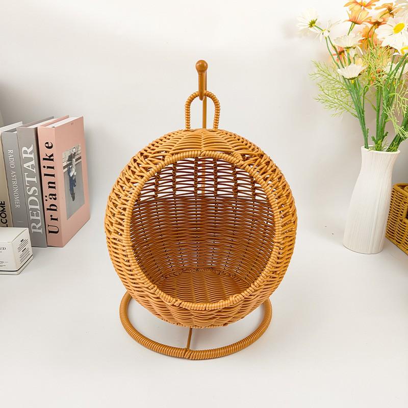Hanging Fruit Basket Storage Organizer Kitchen Living Room Picnic Decorative PP Utility