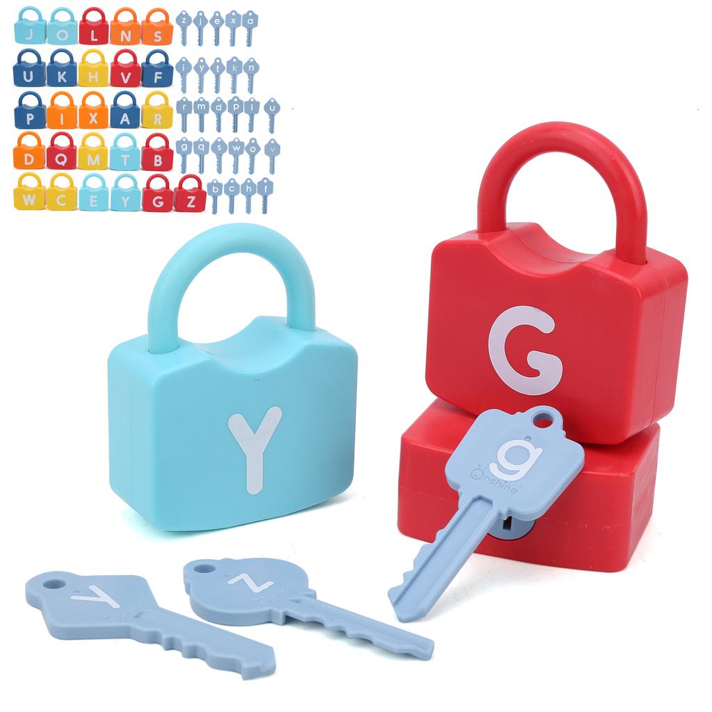Letter Number Unlocking Educational Toys Words Puzzle Learning Teaching Sensory ToysLock