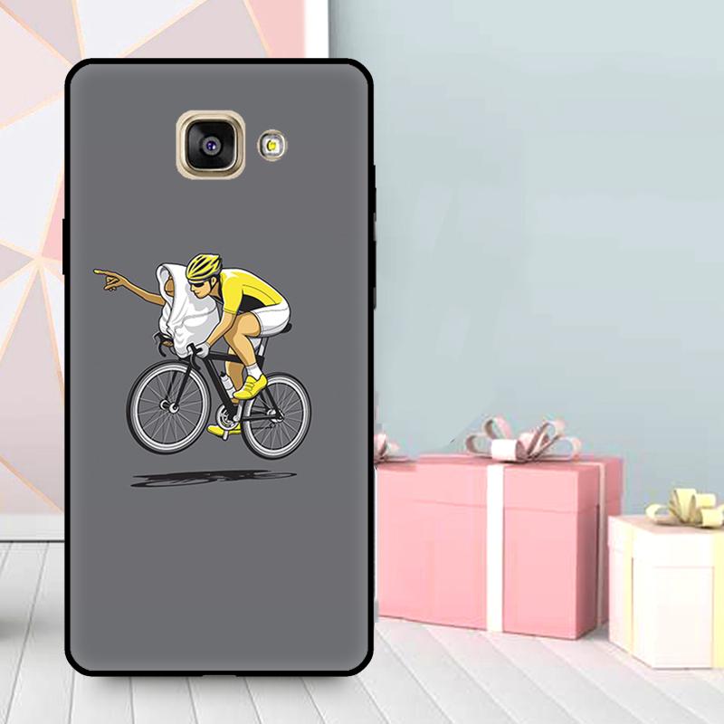 Bike Cycling Art Case For Samsung Galaxy A3 A5 2016 2017 A6 A7 A8 A9 2018 J1 J3 J4 J5 J6 Plus J7 J8 Cover
