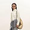 2026 Spring Women's Mulberry Silk Stand Collar Blouse