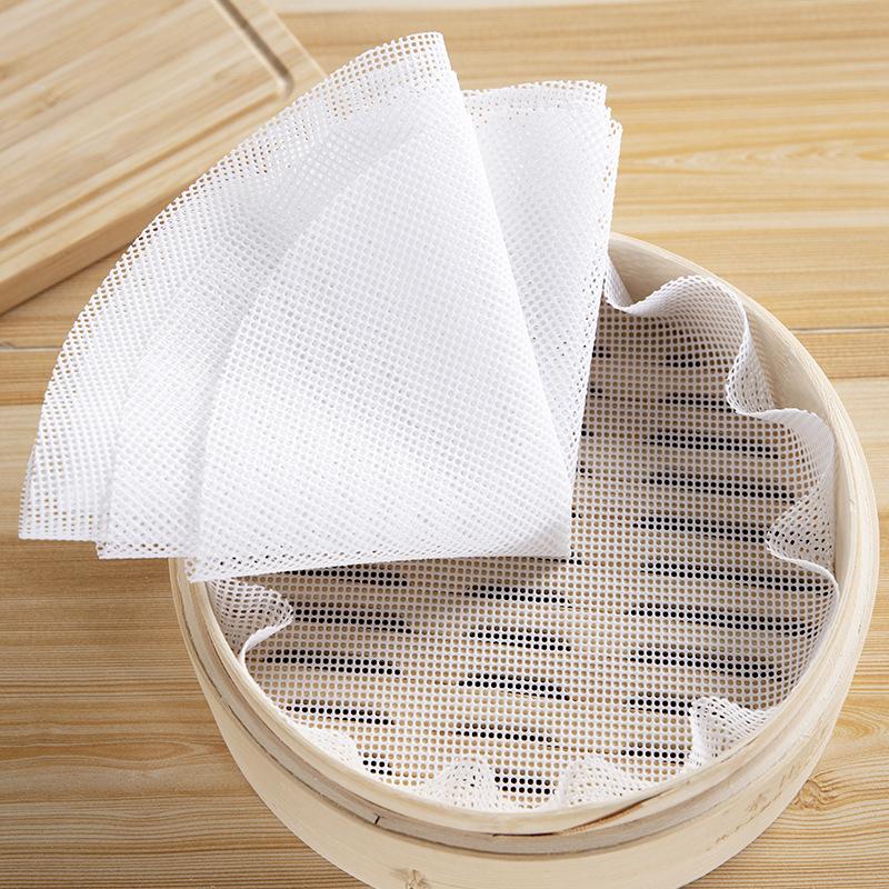 Nepřilnavá podložka do napařovače Nástroj na Dim Sum Potravinářský silikon Opakovaně použitelná Podložka do restaurace Kuchyňská podložka do napařovače Kuchyňské doplňky pro vaření