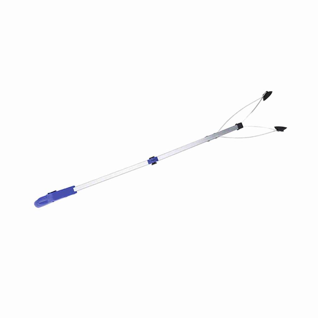 Garbage Picker Folding Trash Grabber for Garden Leaves Waste Pick Up(Red handle)