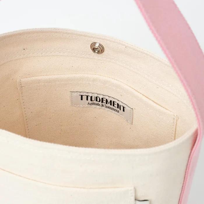 CANVAS BASKET BAG PINK