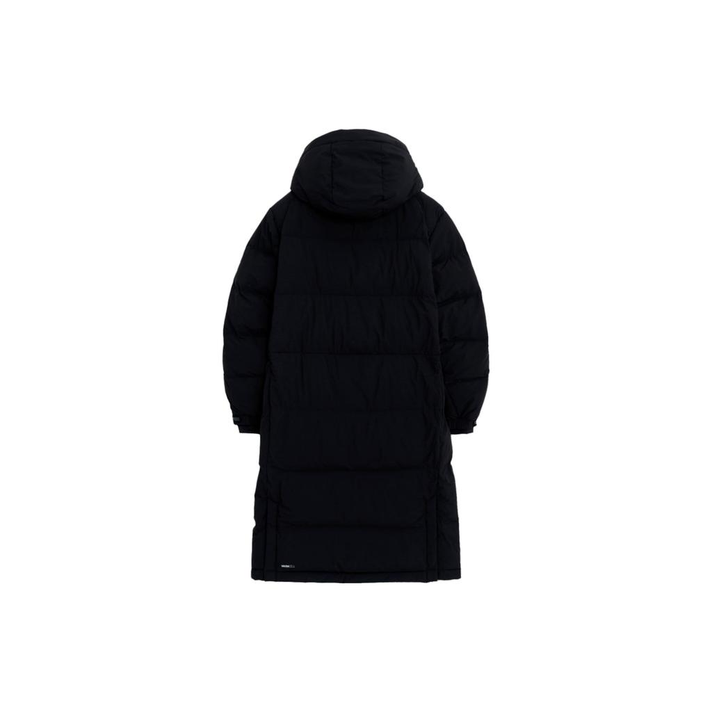 Puma Solid Color Logo Zipper Hooded Long Down Jacket Men Outerwear Black 940165-01