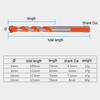 5pcs Orange Hard Alloy Overlord Diamond 4/5/6/8/10/12mm Ceramic Tile Perforated Wall Drilling Tool Drill Bit Set