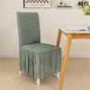 Stretch Chair Cover Folding Chair Skirt for Dining Room Kitchen Banquet Home