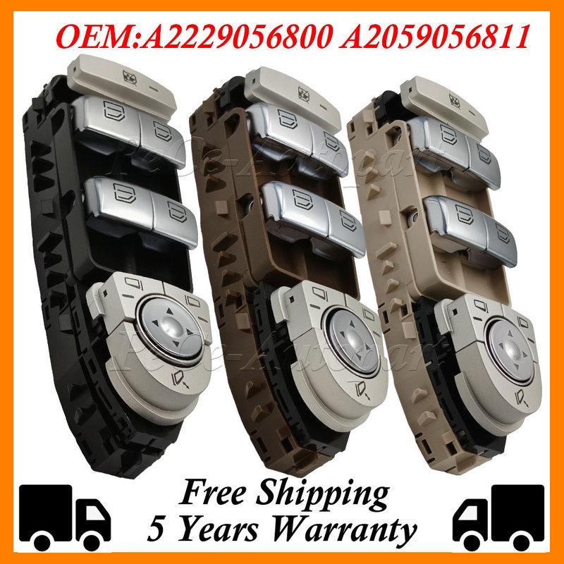A2229056800 A2059056811 2229056800 2059056811 Power Window switch for Mercedes-benz W205 W253 W213 W222 C E Class 4 Door Saloon