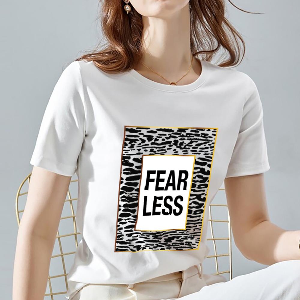 T Shirt Women Summer New Short Sleeve Leopard Print Clothing Women's T-Shirt Harajuku Graphic Clothing Women's Top