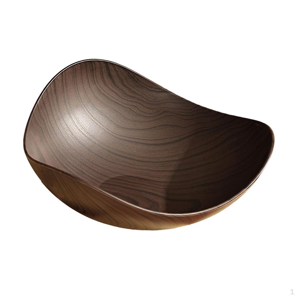 Dried Fruit Bowl Made of Imitation Wood, Tray for Sweets And Snacks, Multi-purpose, Decorative