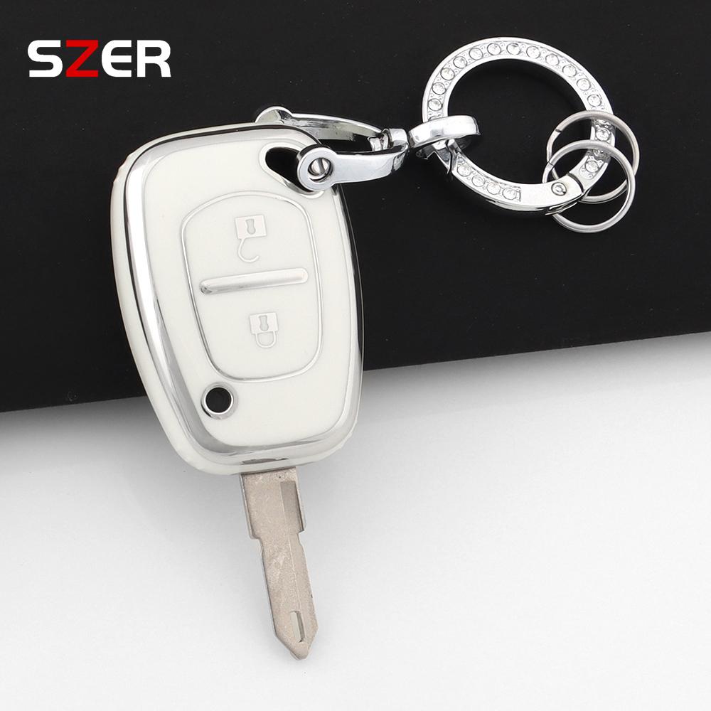 2 Button New Tpu Car Key Case Cover Shell For Vauxhall Opel Vivaro For Renault Movano Trafic Kangoo Protector Fob Accessories