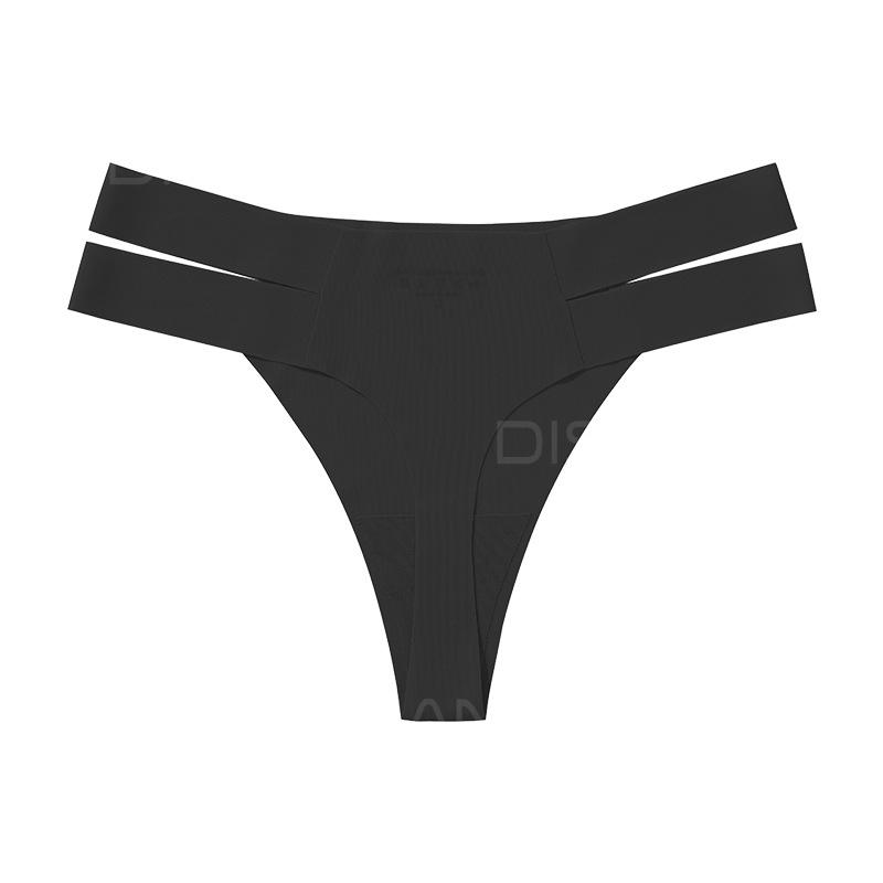 

Sweet Butterfly Print Seamless Ice Silk Low-Waist Thong Extra Large
