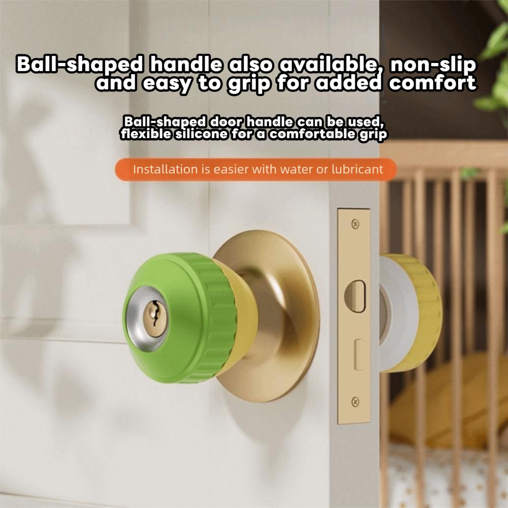 4Pcs Silicone Round Knob  Protectors Customizable Ball-shaped Handle Caps  Faucets