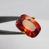 Natural Orange Sapphire Loose Gemstone 6.50 Ct Cushion Cut September Birthstone for Gem Collections