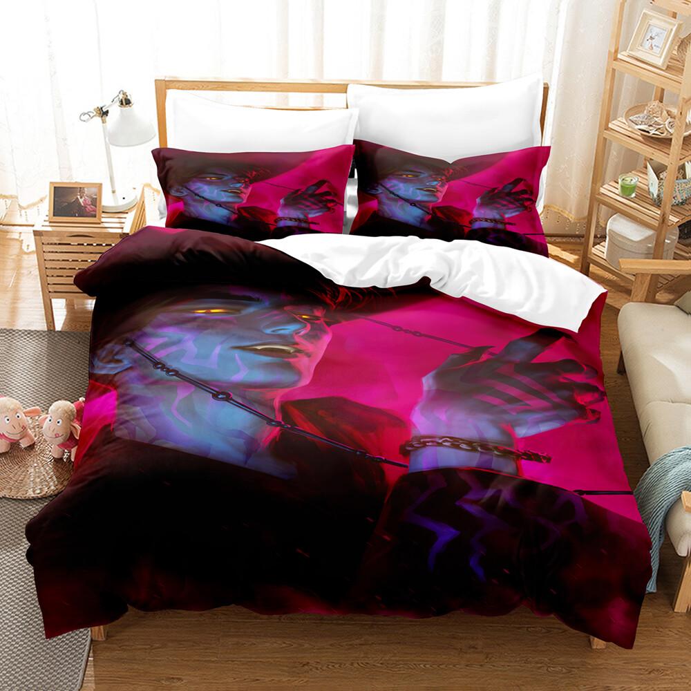 3pcs Kpop Demon Hunters Theme Duvet Cover Set EU Single Size Bedding Sets Quilt Cover Duvet Cover for Kids & Adults K Pop