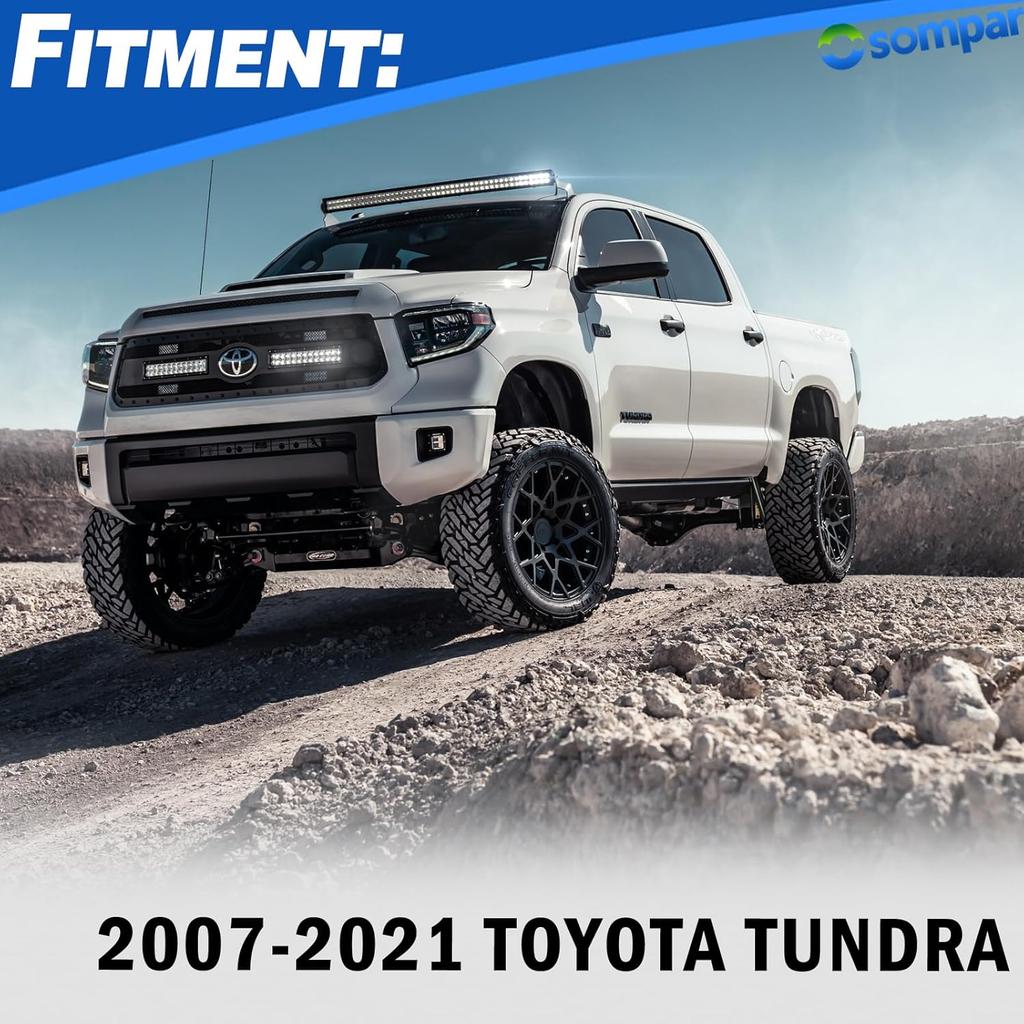 1Pair Tailgate Latch Lock With Control Link Compatible With Toyota Tundra 2007- Replaces 65780-0C041 65790-0C041 65655-0C011 65656-0C011 Left Right