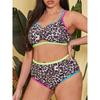 2025 Large Plus Size Bikinis High Waist Swimsuit Women Sexy Swimwear Female Bathers Bathing Swimming Swim Suit Summer Beachwear