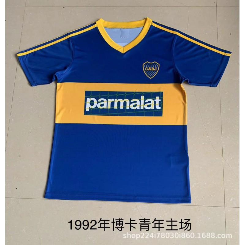 Boca Juniors Retro Fußball Trainings Trikots Heim Auswärts Vintage Fußball Trikots Herren Damen