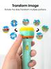 24 Patterns 3/10 Cards Cartoon Projection Flashlight Early Education Cognition Before Bedtime Story Book Puzzle Playthings designed for Children
