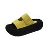 Thick-soled Velcro Cool Slippers for Women's Summer Outer Wear 2025 New Height-increasing Comfortable and Thin One-word Casual Slippers