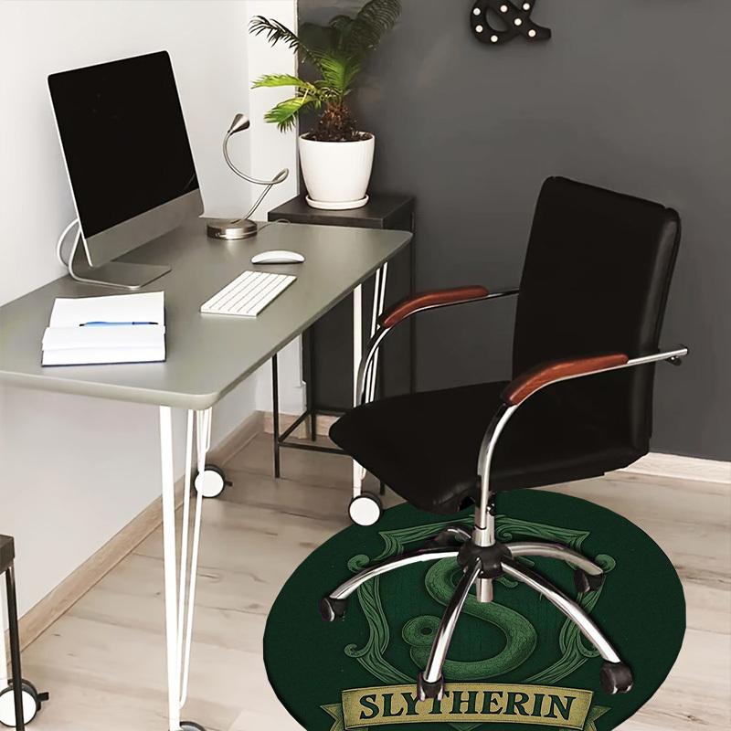 

1pc Slytherin Crest Round carpet, Made of Polyester,Perfect for Decorating Office Chairs, Living Rooms,fplt172 80cm by 80cm