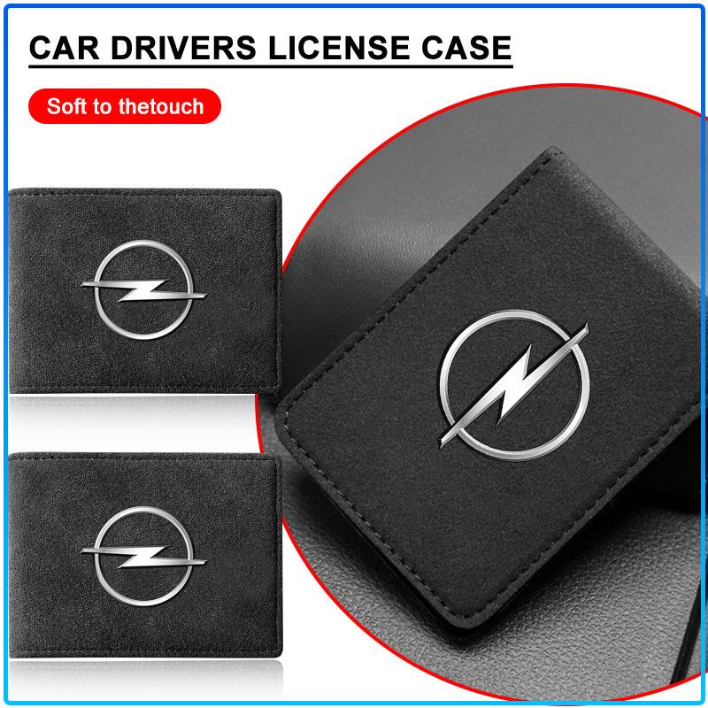 Portable Car Driver License Holder PU Leather Card Bag For Opel Astra H G Corsa Insignia Astra Antara Meriva Zafira Interior