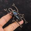 Abalone Shell Pendant Copper Wire Wrapped Pendant Beetle Pendant Wire Wrap Gemstone Jewelry Handmade Pendant Copper Jewelry Anniversary Gift