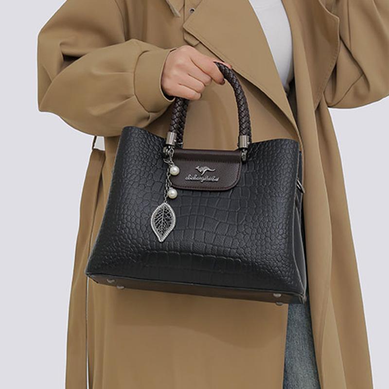 Soft Leather Luxury Handbags Women Bags Designer 3 Layers Shoulder Crossbody Sac Ladies Large Capacity Shopping Messenger Tote