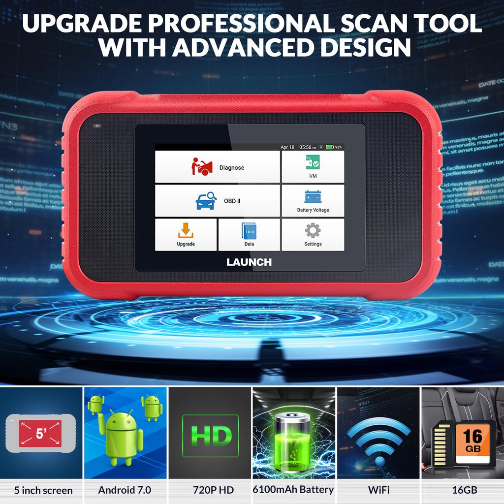 [Clearance sale] LAUNCH X431 CRP123 CRP123 E OBD2 Scanner ABS/SRS/Transmission/Engine Systems Diagnose Tool Lifetime Free Update