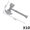 Mittelalterliche Militärzubehör Bausteine Ritter Figuren Waffe Schild Rüstung Helm Speer Bogen Armbrust Axt Hammer Spielzeug K026