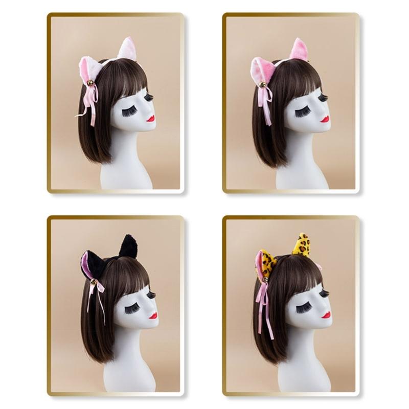 Cats Costume Set Ears Tail Bowite Tutu Skirt Animal Fancy Costume Kit Accessories Kids Girls Halloween Cosplays Props