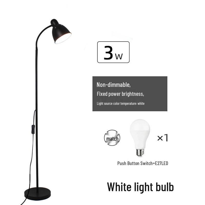 Minimalist Versatile LED Floor Lamp for Bedroom, Living Room, and Study - Influencer-Approved Eye Protection Design
