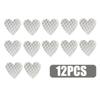12pcs Heart Shape Reflective Car Stickers Night Warning Mark Reflective Tape Stickers Decoration Decal Car Accessories