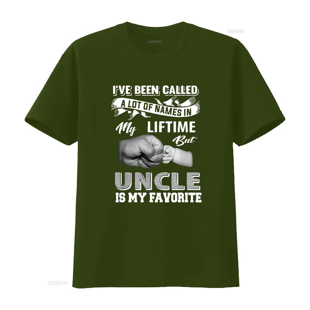 Herren T-Shirt mit Aufdruck "Mein Lieblingsname ist Onkel" Lustiger Verwandter Vatertag Schwarz Vintage Gewaschenes Oberteil Für Den Alltag Weich Vielseitig