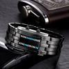 Trend Led Iron Man Dual Line Binary Fashion Student Couple Personalized Electronic Watch
