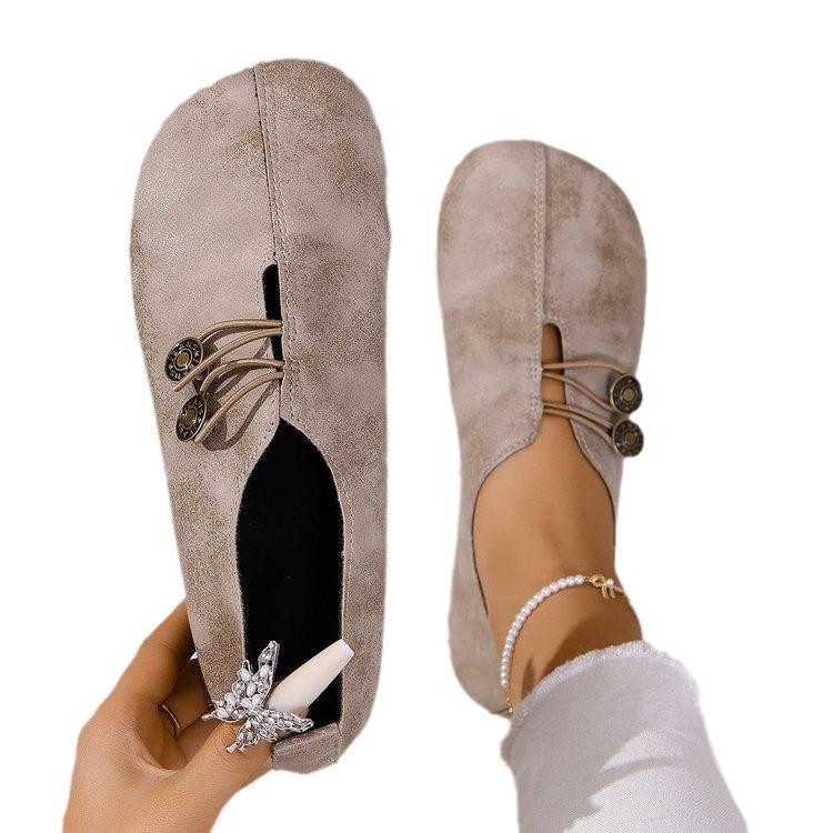 Casual Large Size Single Shoes Autumn New Women's Comfortable Soft Sole Flat Bottom Casual