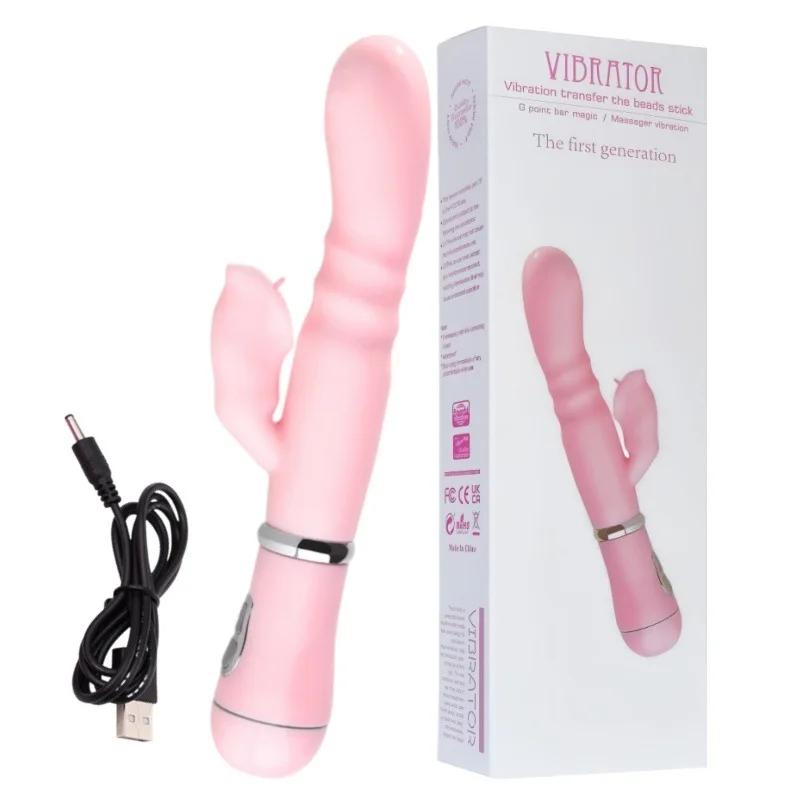 2-in-1 Licking Tongue & Vibrating Massager 12 Modes Female Clitoral G-Spot Stimulator USB Chargeable Adult Sexuality Product Toy