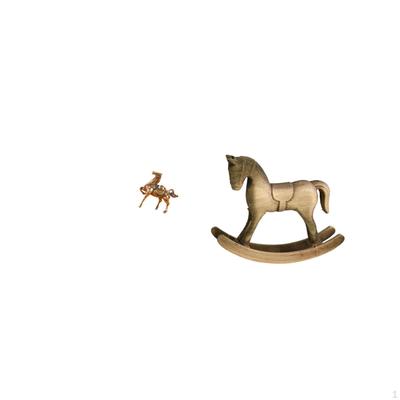 Vintage Horse Sculpture Ornament Artistic Retro Design Figurine for Desk Office Bedroom Shelf Home