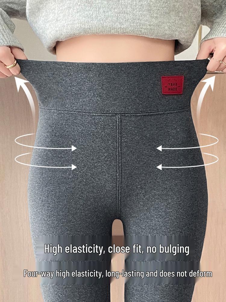 Women's High Waist Extra Thick Velvet Leggings: Slimming Warm Winter Pants