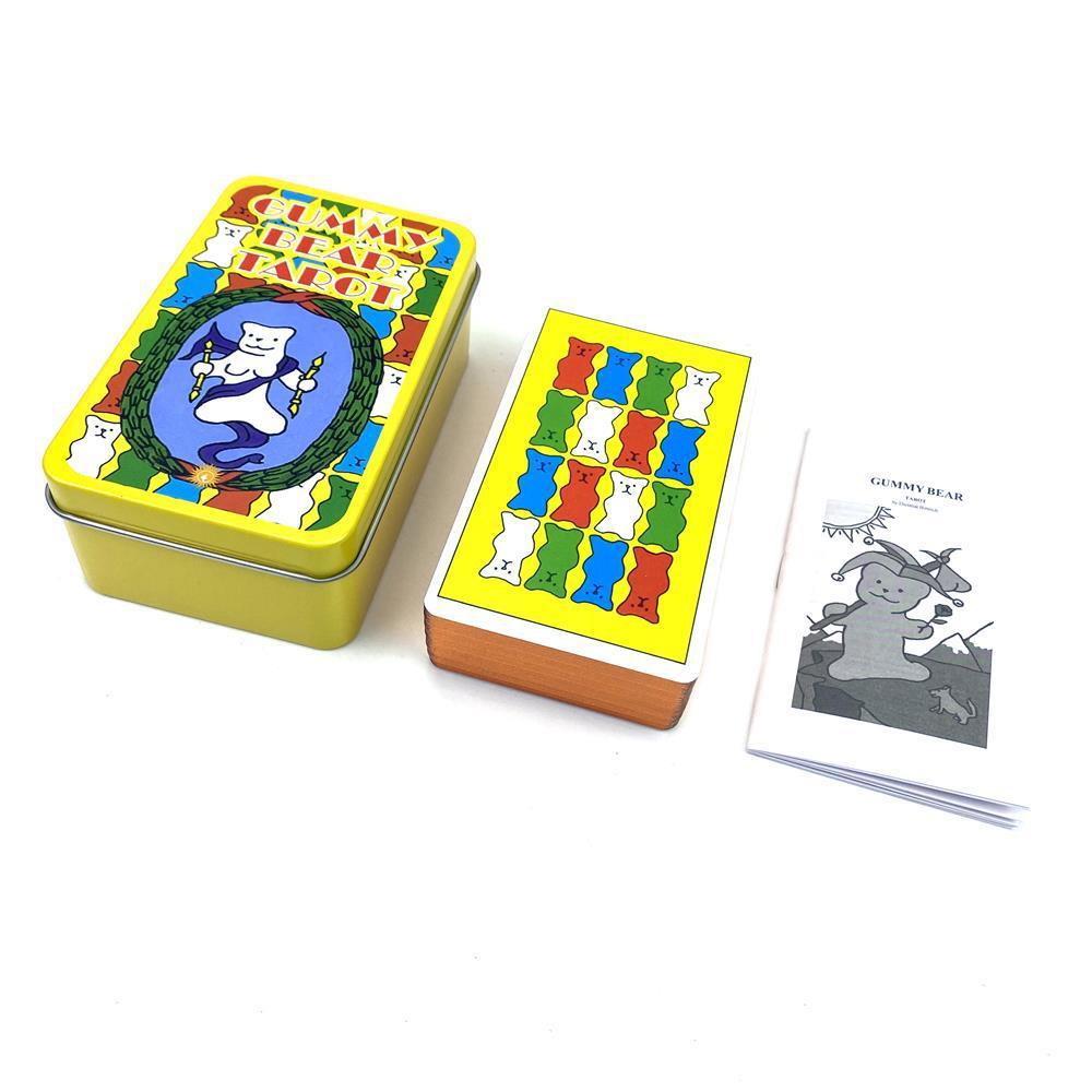 Gummy Bear Tarot Cards Metal Box With Colorful Foil Edges For Tarot Enthusiasts