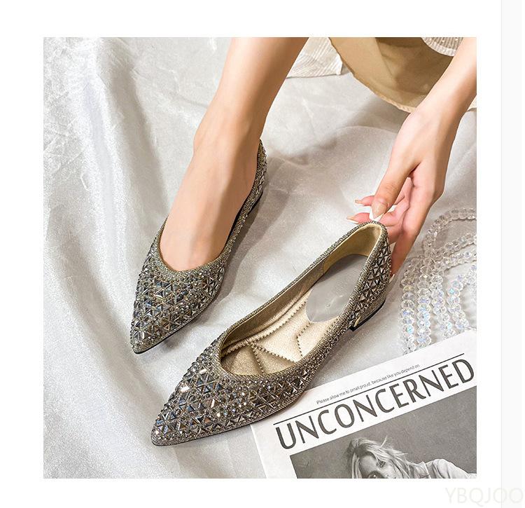 Elegant Minimalist New Ladies Shoes Sexy Fashionable Versatile Women's Autumn Comfortable Low Heeled Shoes Large Size