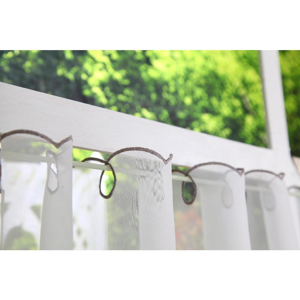 Yarn Computer Embroidery, Small Coffee Curtain, Small Kitchen Curtain Ht-056