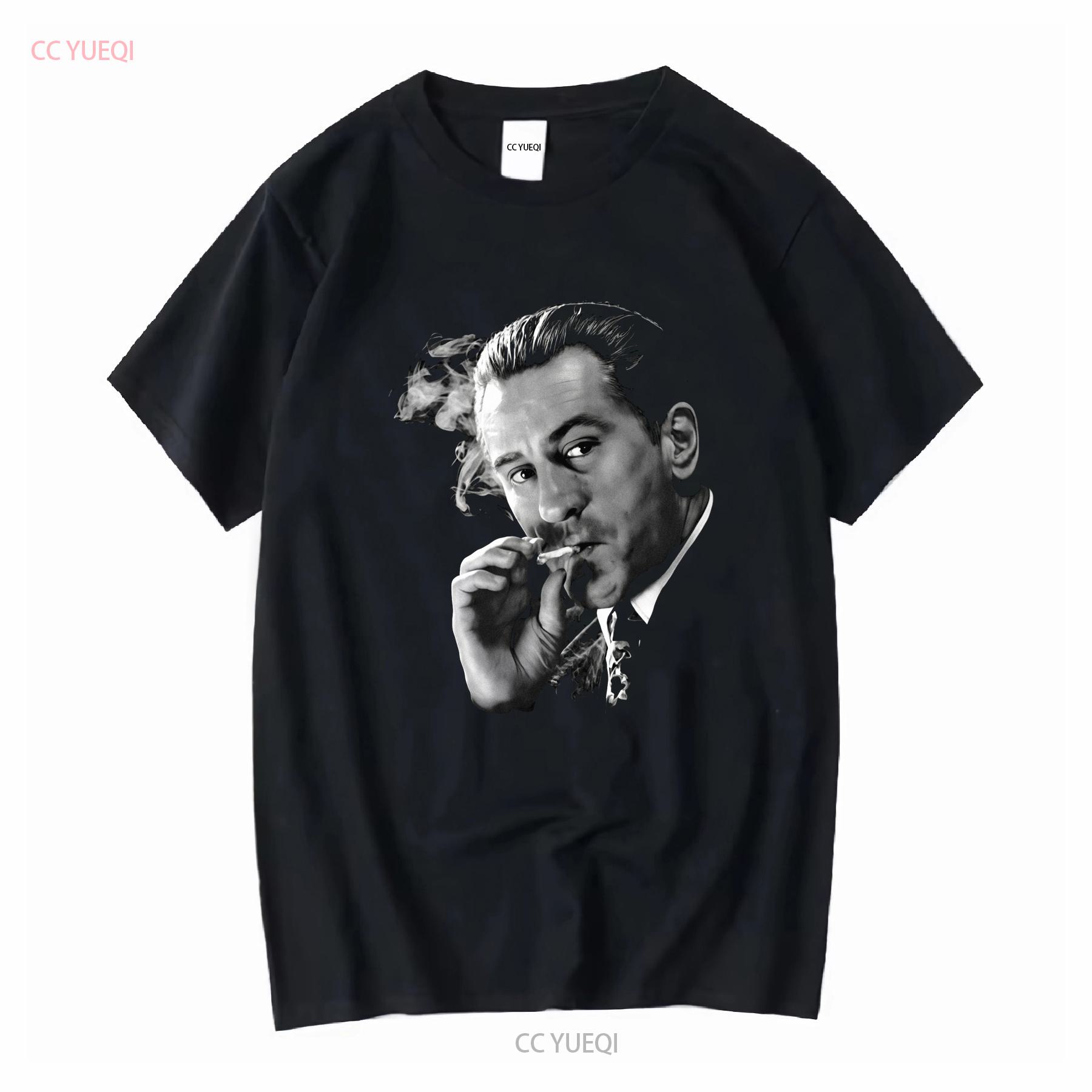 

Goodfellas Robert De Niro Jimmy Conway Smoking T Shirt vintage Washed Unisex Stylish Stretched homme Casual 4XL