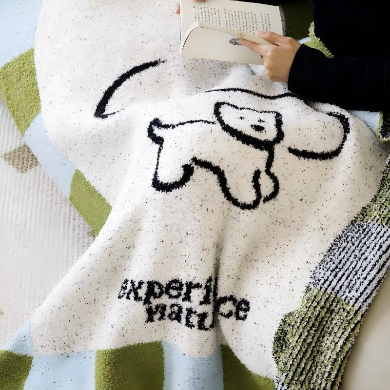 LISM Fleece Nap & Sofa Blanket