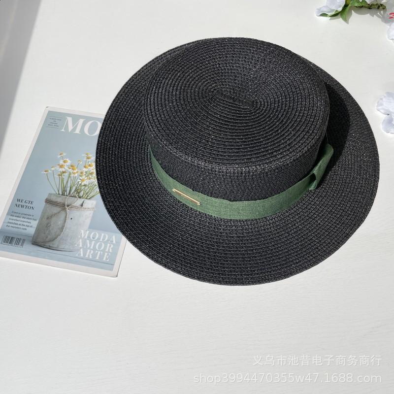 

Women Straw Hat UV Protection Wide Brim Foldable Beach Vacation Sun Hat Natural Fiber Fashion Boho Summer Outdoor Travel Elegant Adjustable
