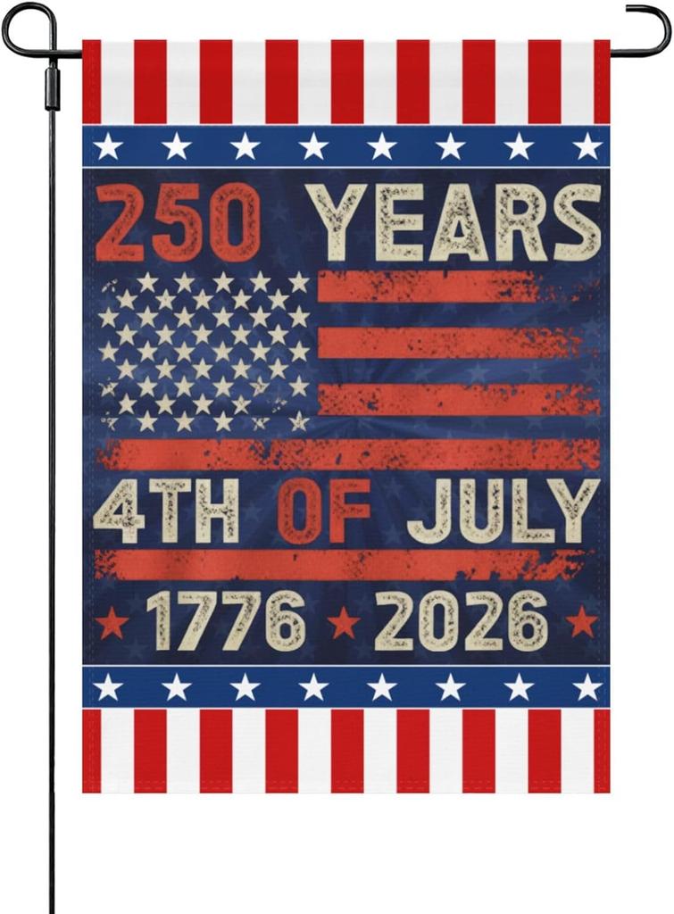 1776-2026 Semiquincentennial America's 250th Anniversaries Garden ag Vintage Banners For Outdoor